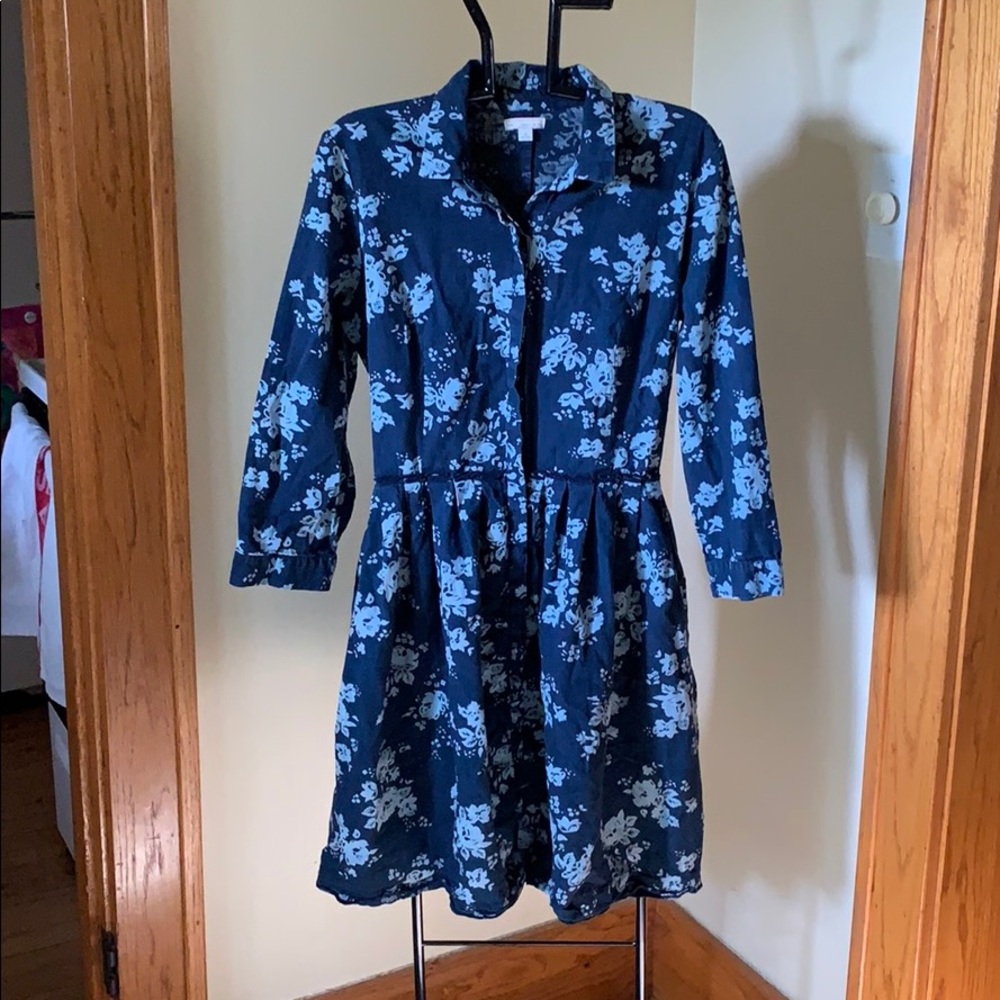 Gap Floral Button Down Dress M